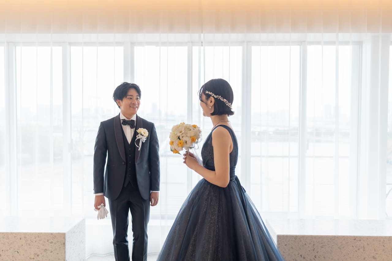 【小さな結婚式お台場店】10年越しの想いがぎゅっと詰まった ファーストミート♡